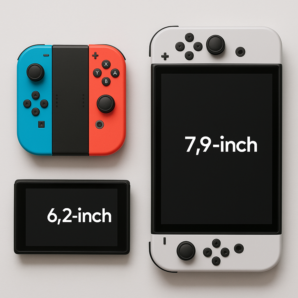 Nintendo Switch 2 Size comparison