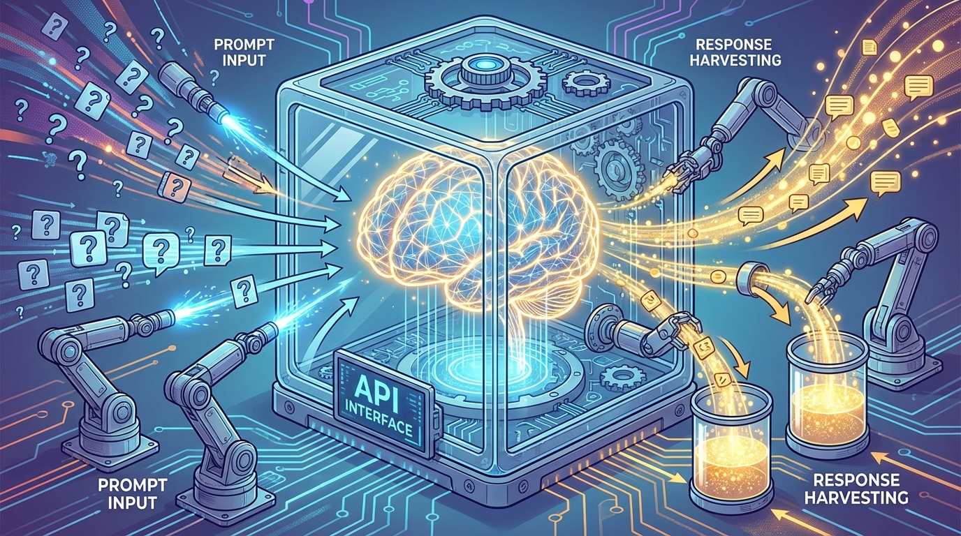 How model extraction works: flooding an AI API with prompts to harvest training data